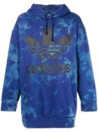 Adidas Adidas Originals Tie Dye Trefoil Hoodie - Blue