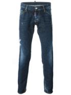 Dsquared2 Clement Jeans, Men's, Size: 44, Blue, Cotton/spandex/elastane/calf Leather