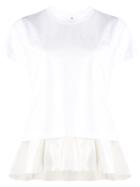 Comme Des Garçons Noir Kei Ninomiya Ruffle-trim Short Sleeve T-shirt -