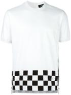 Dsquared2 Checkerboard Hem T-shirt - White