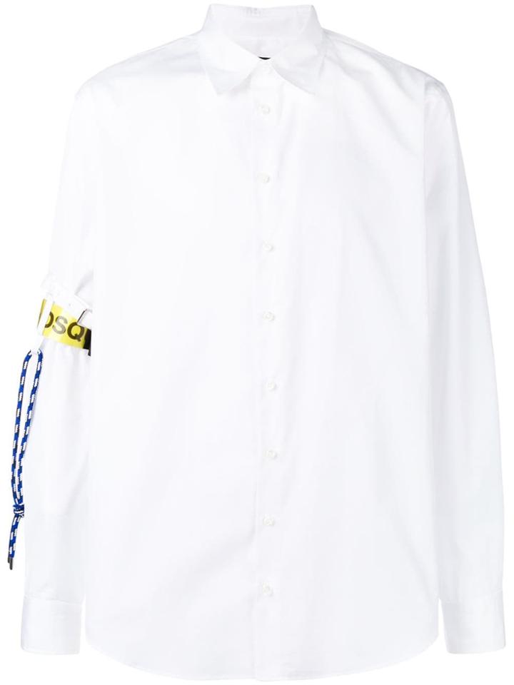 Dsquared2 Classic Collar With Logo Arm Band - White