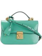 Mark Cross Clasp Closure Shoulder Bag - Green