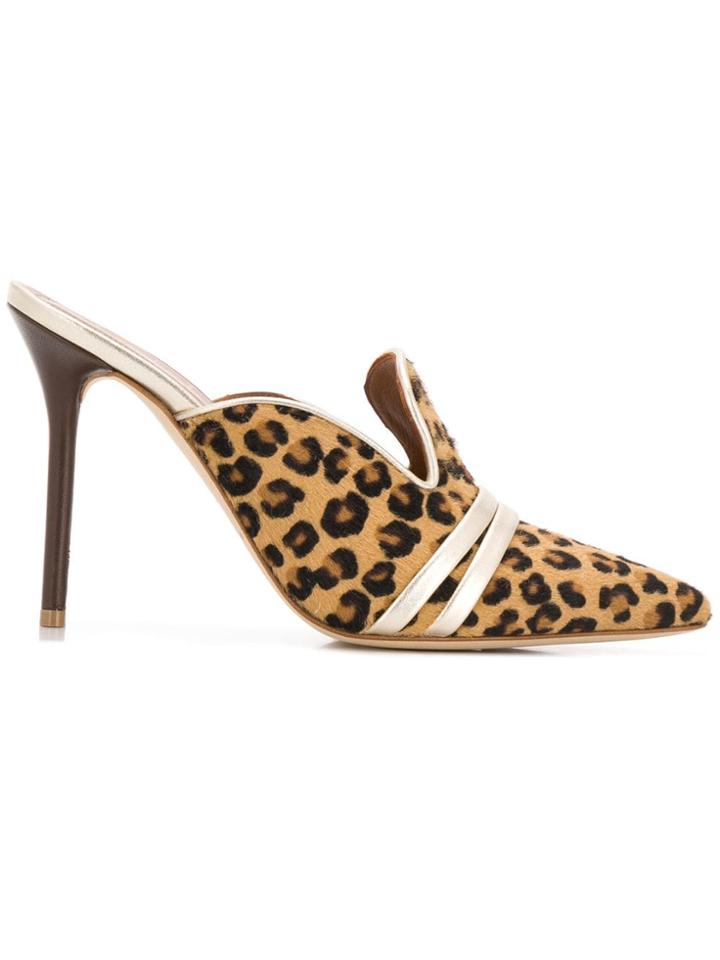 Malone Souliers Leopard Print Mules - Neutrals
