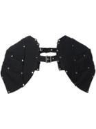 Comme Des Garçons Homme Plus Studded Shoulder Pads, Men's, Size: Medium, Black, Cupro/wool