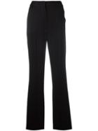Sportmax Classic Flared Trousers, Women's, Size: 38, Black, Acetate/viscose