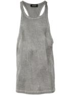 Dsquared2 Studded Tank Top, Men's, Size: Large, Grey, Cotton