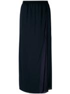 Sacai Long Asymmetric Pleat Skirt - Blue