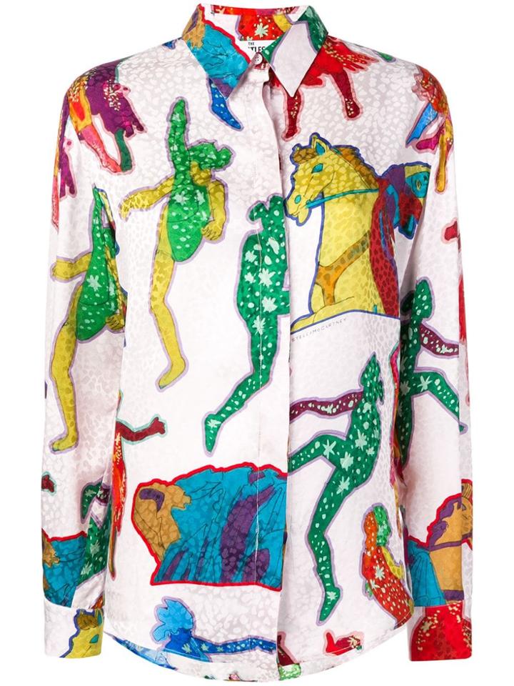 Stella Mccartney Stella Mccartney X The Beatles Horse Print Blouse -
