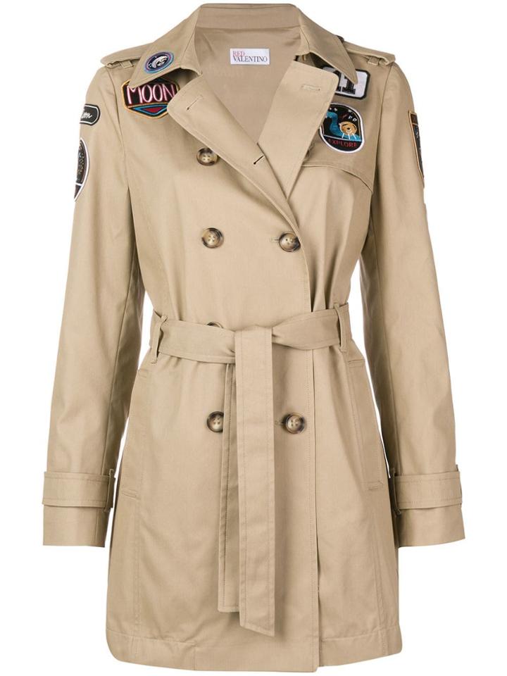 Red Valentino Red Valentino Belted Parka - Brown