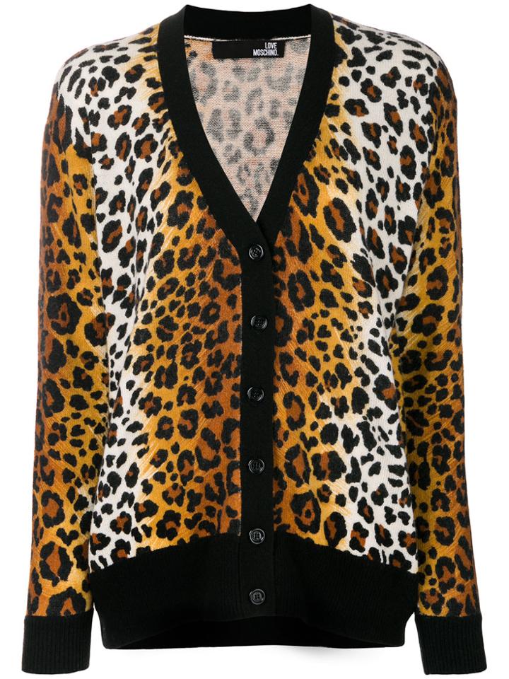 Love Moschino V-neck Cardigan - Brown
