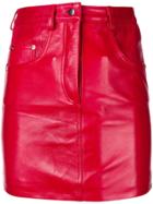 Manokhi Straight Mini Skirt - Red