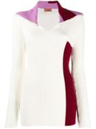 Missoni Oversized Collar Jumper - White