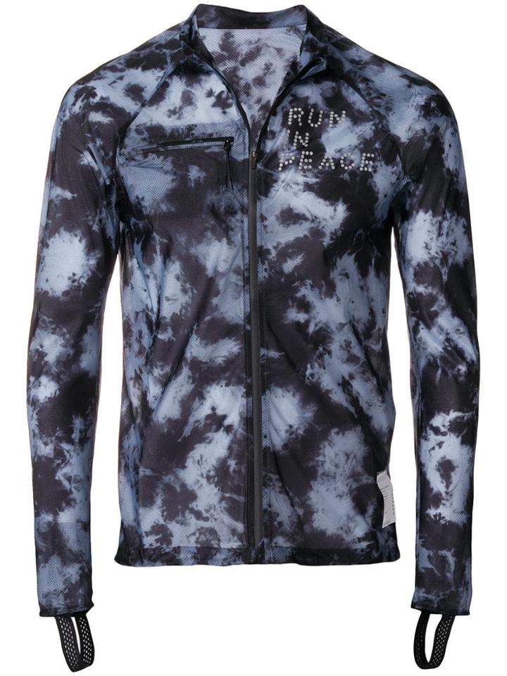 Satisfy Tie-dye Ultra-light Running Jacket - Black