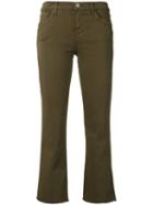J Brand Selena Trousers, Women's, Size: 29, Green, Cotton/polyester/spandex/elastane