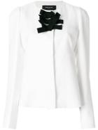 Rochas Bow Front Fitted Jacket - White