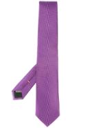 Canali Polka Dot Patterned Tie - Purple