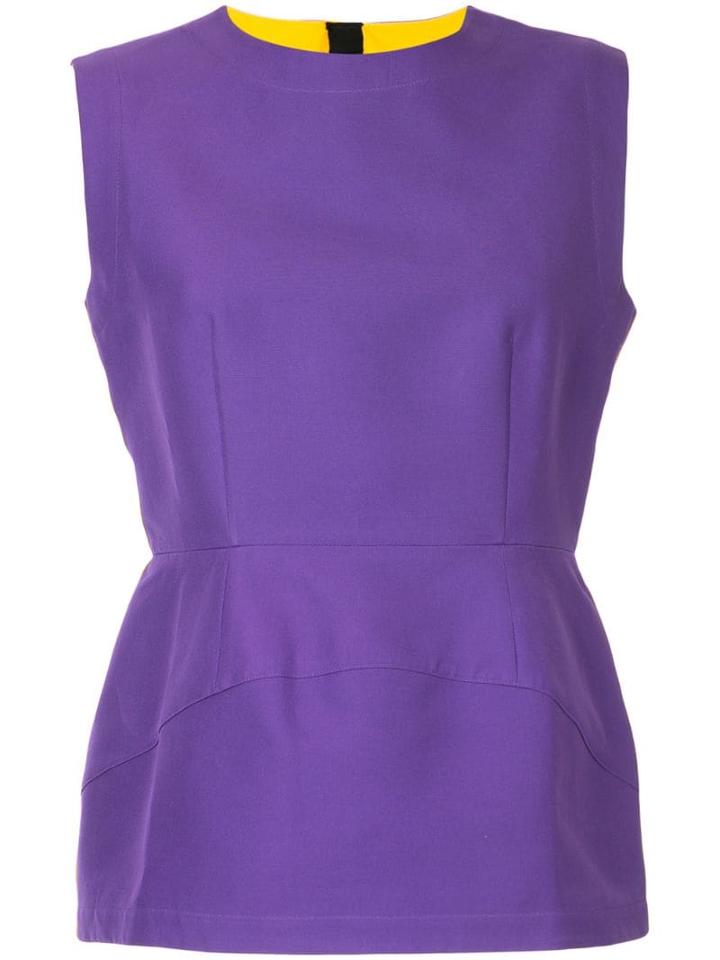 Marni Structured Peplum Blouse - Purple