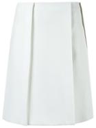 Gloria Coelho High Waisted Skirt, Women's, Size: 38, White, Elastodiene/polyester/viscose