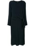 Theory - Dorotea Dress - Women - Silk - 6, Black, Silk