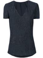 Giorgio Armani Pre-owned Floral Lace Blouse - Black