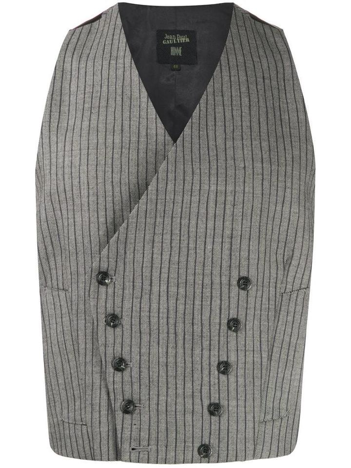 Jean Paul Gaultier Pre-owned Striped Waistcoat - Grey