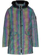 Stone Island Shadow Project Reflective Hooded Feather Down Coat -