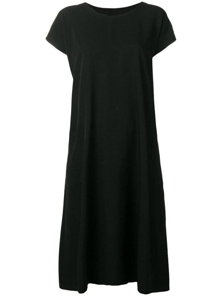 Y's T-shirt Dress With Tied Detail - Black