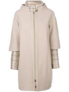 Herno Internal Padded Coat - Nude & Neutrals