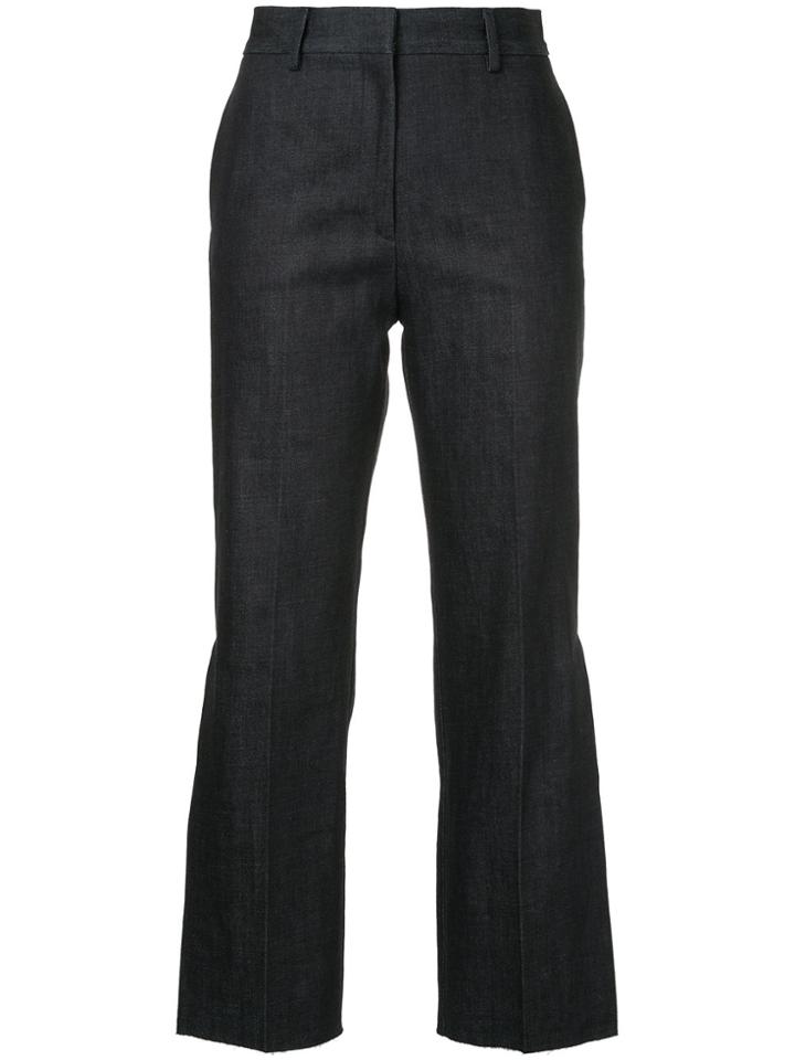 H Beauty & Youth Cropped High-waisted Jeans - Blue