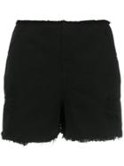 Osklen Raw Edged Shorts - Black