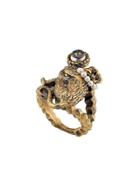 Gucci Ring With Monkey In Metal - Gold