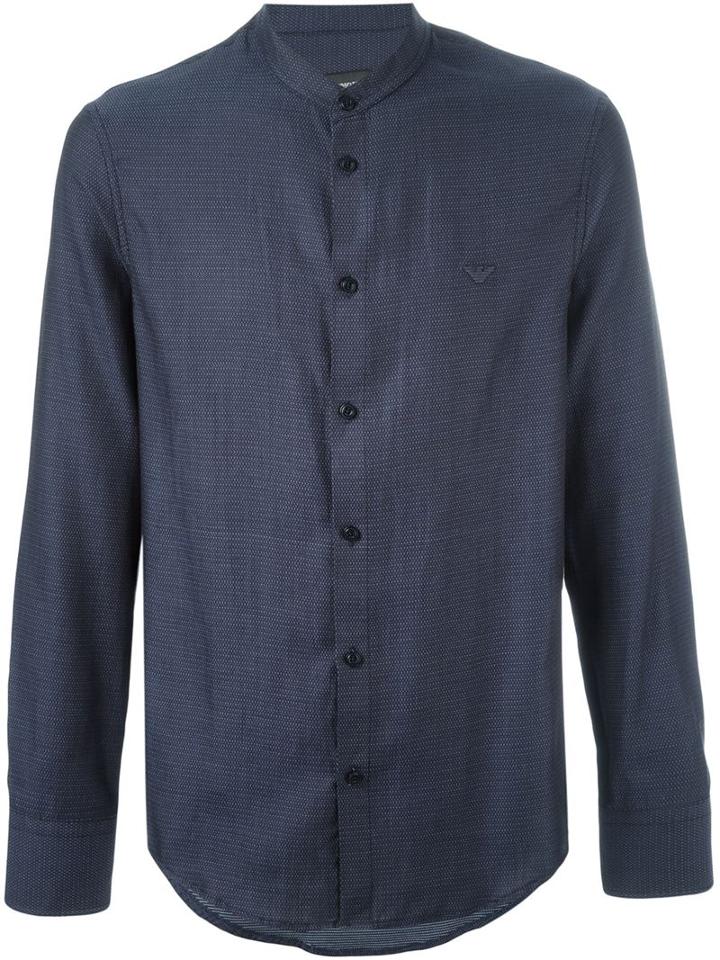 Emporio Armani Band Collar Shirt