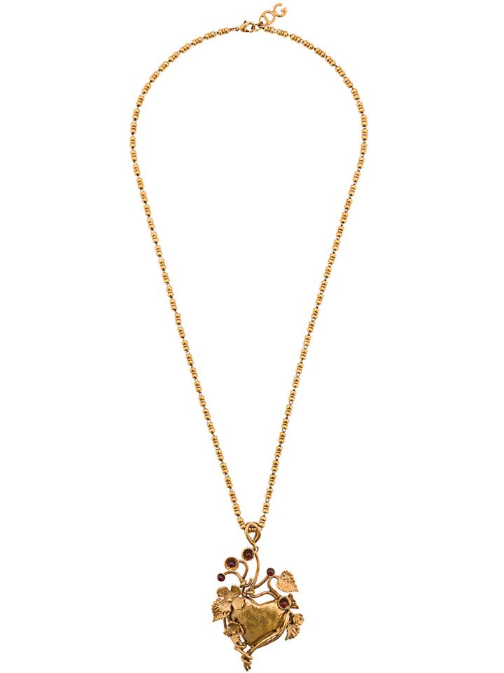 Dolce & Gabbana Heart Pendant Necklace - Metallic