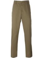 Etro Chino Trousers, Men's, Size: 54, Green, Cotton/linen/flax