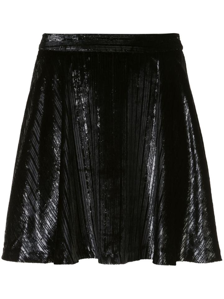 Alice+olivia Blaise Trpeze Fll Flr Mini Ski - Black