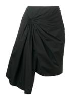 Givenchy Draped Mini Skirt - Black