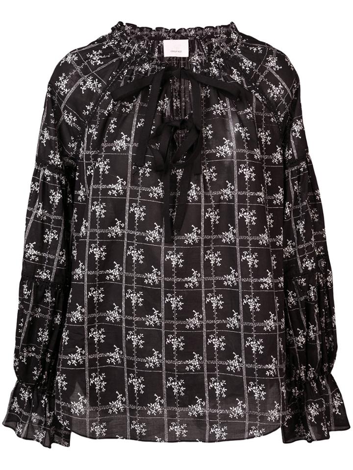 Cinq A Sept Romy Wildflower Blouse - Black