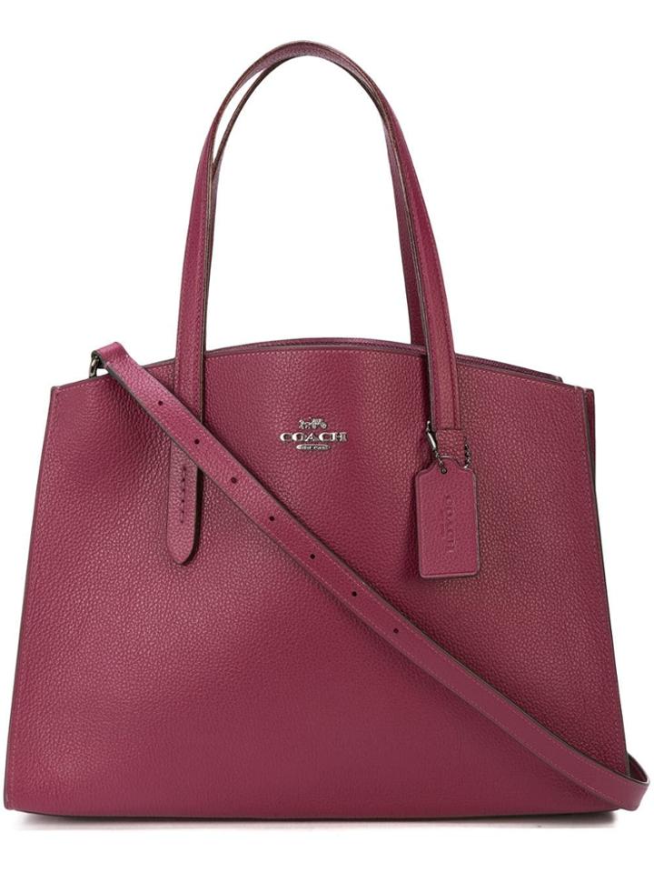 Coach Charlie Carryall Tote - Red