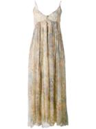 Mes Demoiselles - Paloma Palm Print Dress - Women - Cotton/viscose - 36, Nude/neutrals, Cotton/viscose
