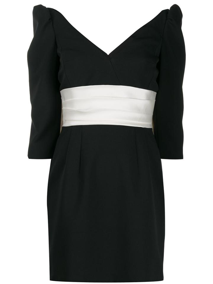 Viktor & Rolf Soir Bow-detail V-neck Dress - Black