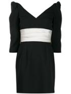 Viktor & Rolf Soir Bow-detail V-neck Dress - Black