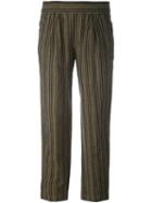 Masscob Striped Trousers, Women's, Size: 36, Grey, Cotton/linen/flax/polyamide/wool