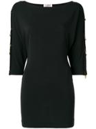 Versace Vintage Safety Pin Mini Dress - Black