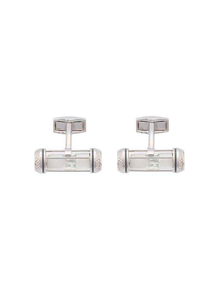 Tateossian Sand Timer Cufflink - Metallic