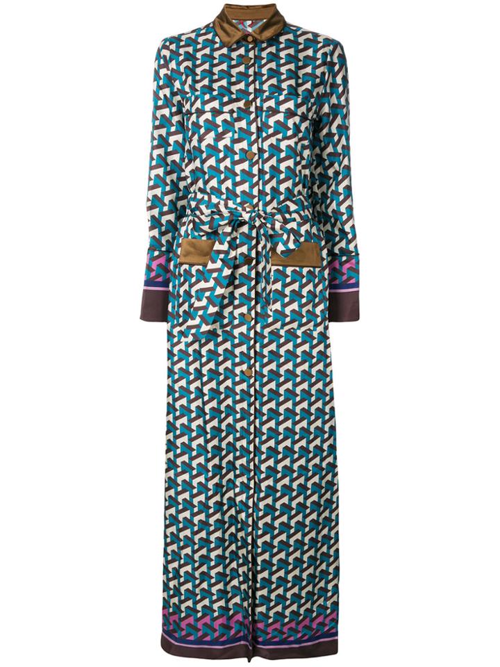 F.r.s For Restless Sleepers Geometric Print Kimono - Multicolour