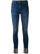 Dondup Metallic Cuff Skinny Jeans - Blue