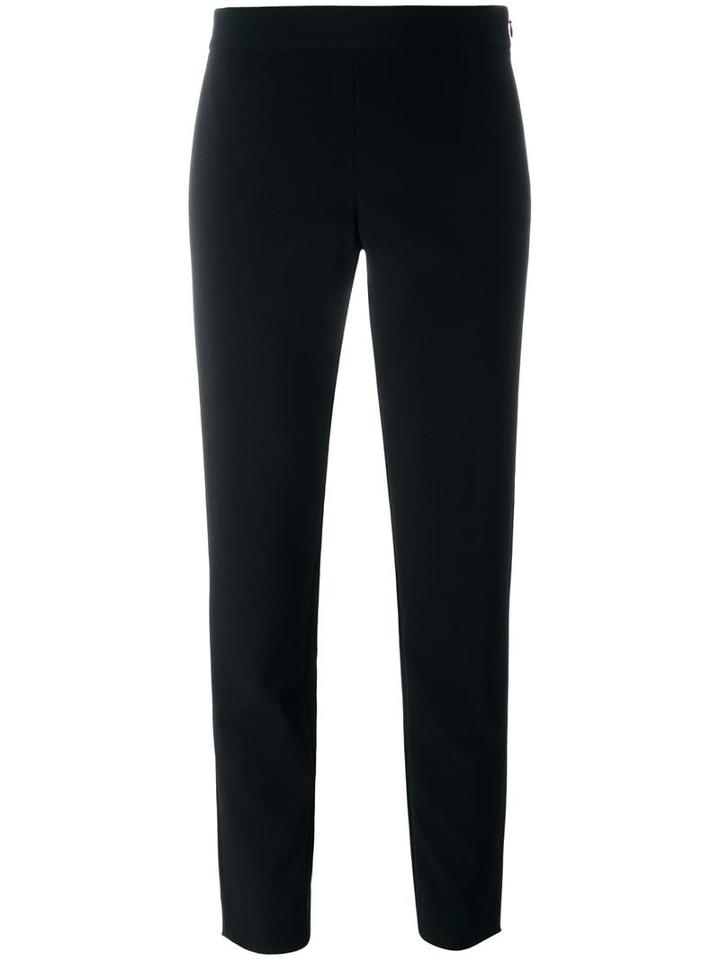 Dkny Slim Fit Trousers, Women's, Size: 10, Black, Polyester/triacetate