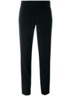 Dkny Slim Fit Trousers, Women's, Size: 10, Black, Polyester/triacetate