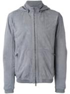 Desa 1972 Zip Up Hooded Jacket, Men's, Size: 50, Grey, Chamois Leather/cotton