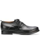Silvano Sassetti Creased Lace-up Shoes - Black